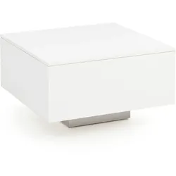 COUCHTISCH Quadratisch in Weiß, Modernes Design, 60x60x35.5 cm, Material Spanplatte