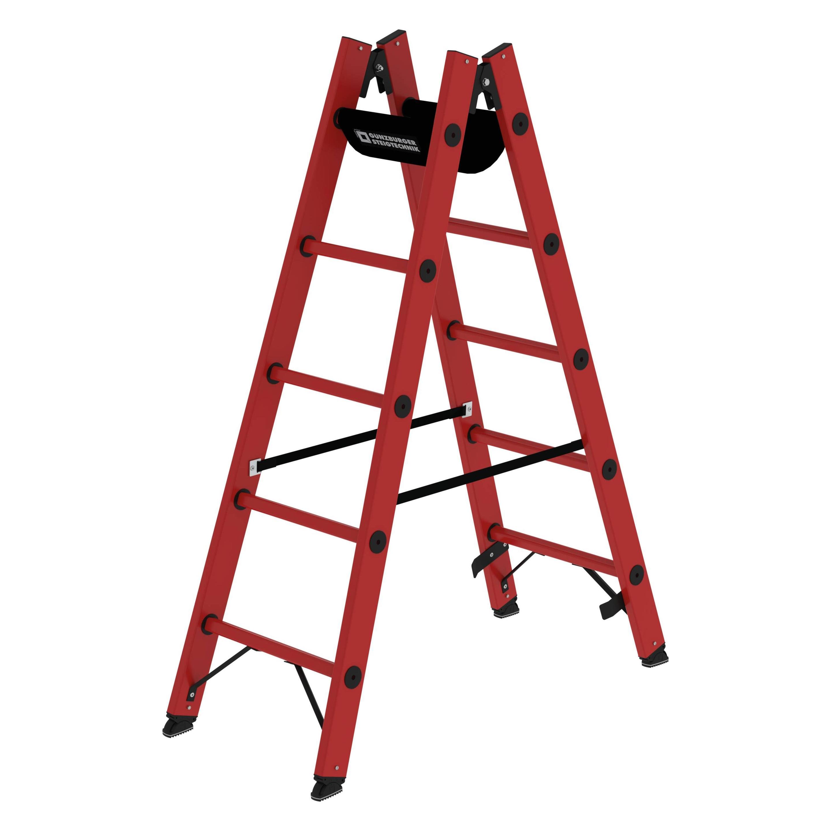 Munk Sprossen-Stehleiter GFK 2x5 Sprossen (Stehleiter, 155 cm) (036405)