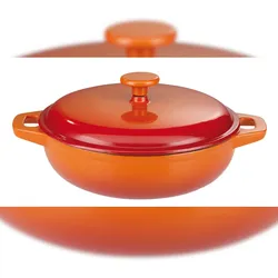 GSW Gusseisen Schmortopf Orange Shadow 30 x 9cm, induktionsgeeignet, backofengeeignet bis 240°C