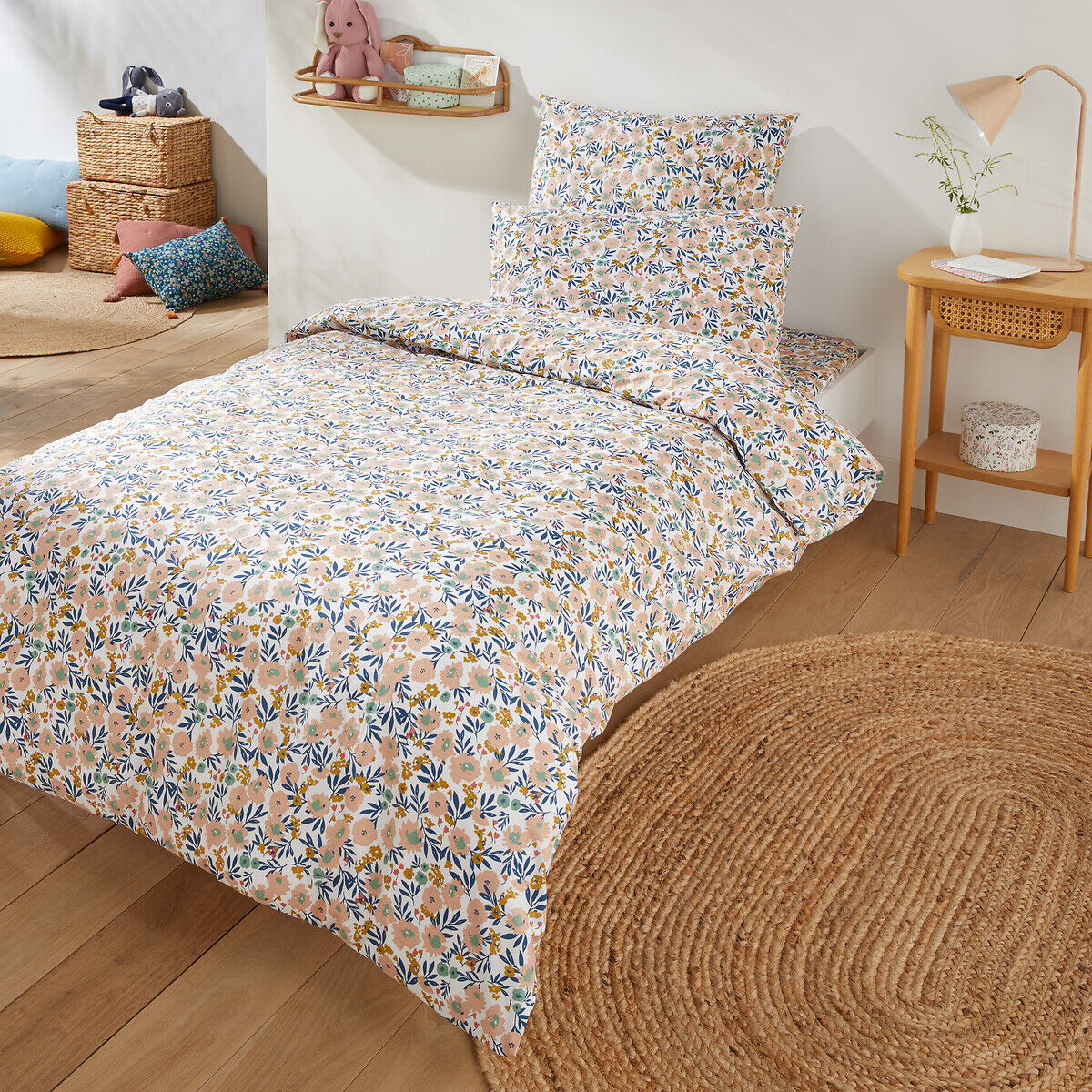 LA REDOUTE INTERIEURS Drap housse enfant percale coton bonnet 30cm Ohara