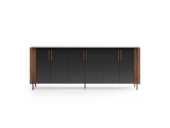 Xlmoebel Konsolentisch XLMOEBEL schwarze Holzkonsole im modernen Design (1-St), Made in Europa