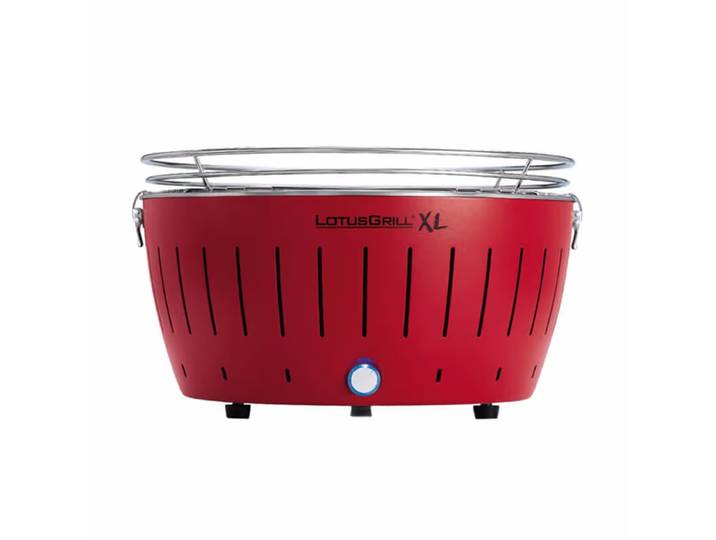 LotusGrill XL rot G435 Holzkohlegrill – Holzkohlegrill/Kohlegrill – fire red
