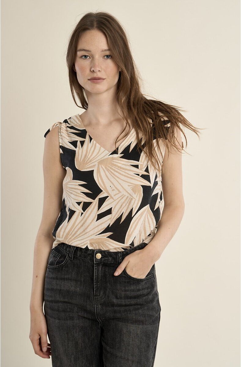 MOLLY BRACKEN Blouse imprimée sans manches