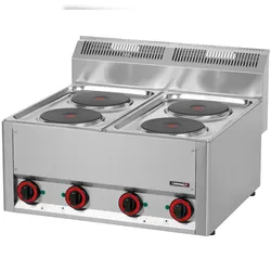 Freistehender Elektroherd mit 4 Kochstellen B 66 - Linie 600 C6FOE4FT66 Casselin