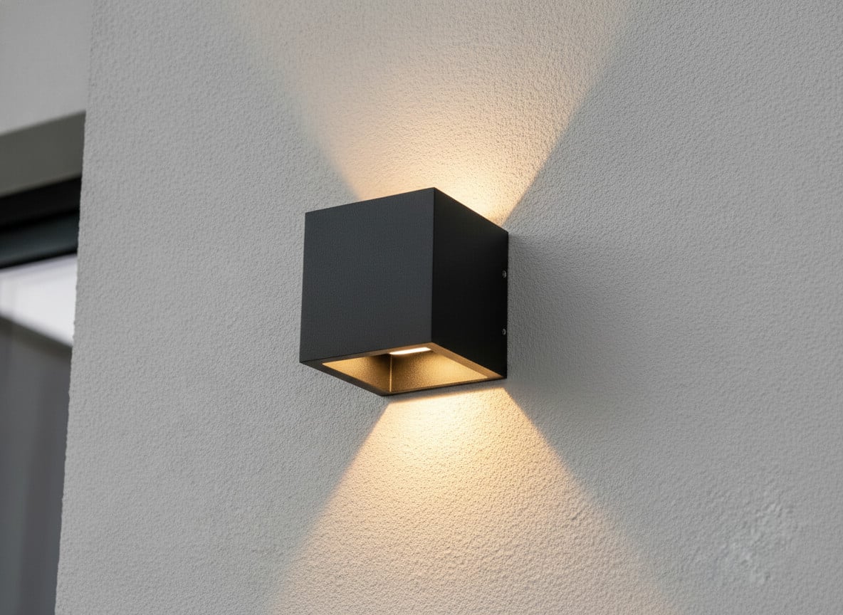 Artdelight Cube Design Wandlamp - Zwart - Vierkant - Aluminium