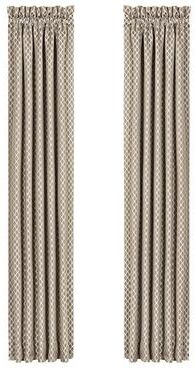 Five Queens Court Beaumont Woven Jacquard Window Panel Pair