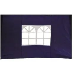 Lex 2er Set Seitenteile für Pavillon 3x3m Fenster  Seitenwand Faltpavillon Partyzelt Blau : Blau