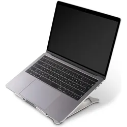 Hama Alu", höhenverstellbar, neigbar, bis 40 cm (15,6, Notebook Ständer, Silber