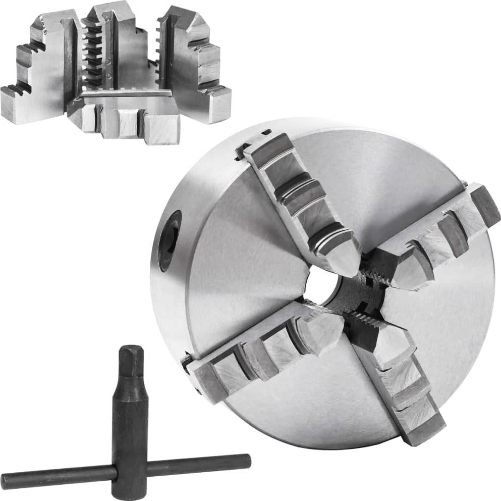 vidaXL Zelfcentrerend 4-klauwboord van staal, 125 mm