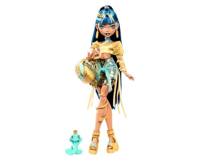Monster High Cleo De Nile-pop in gouden kleding