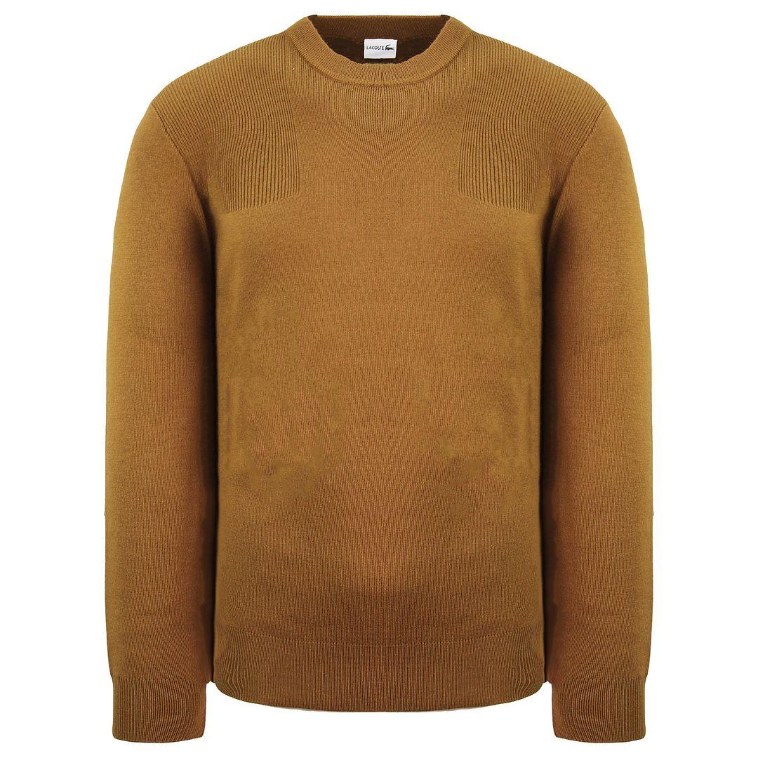 Lacoste Plain Mens Brauner Pullover