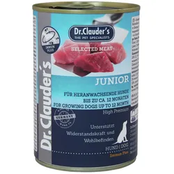 Dr. Clauder's Selected Meat Immun plus 400g Dosen Hundenassfutter Junior 6x400g