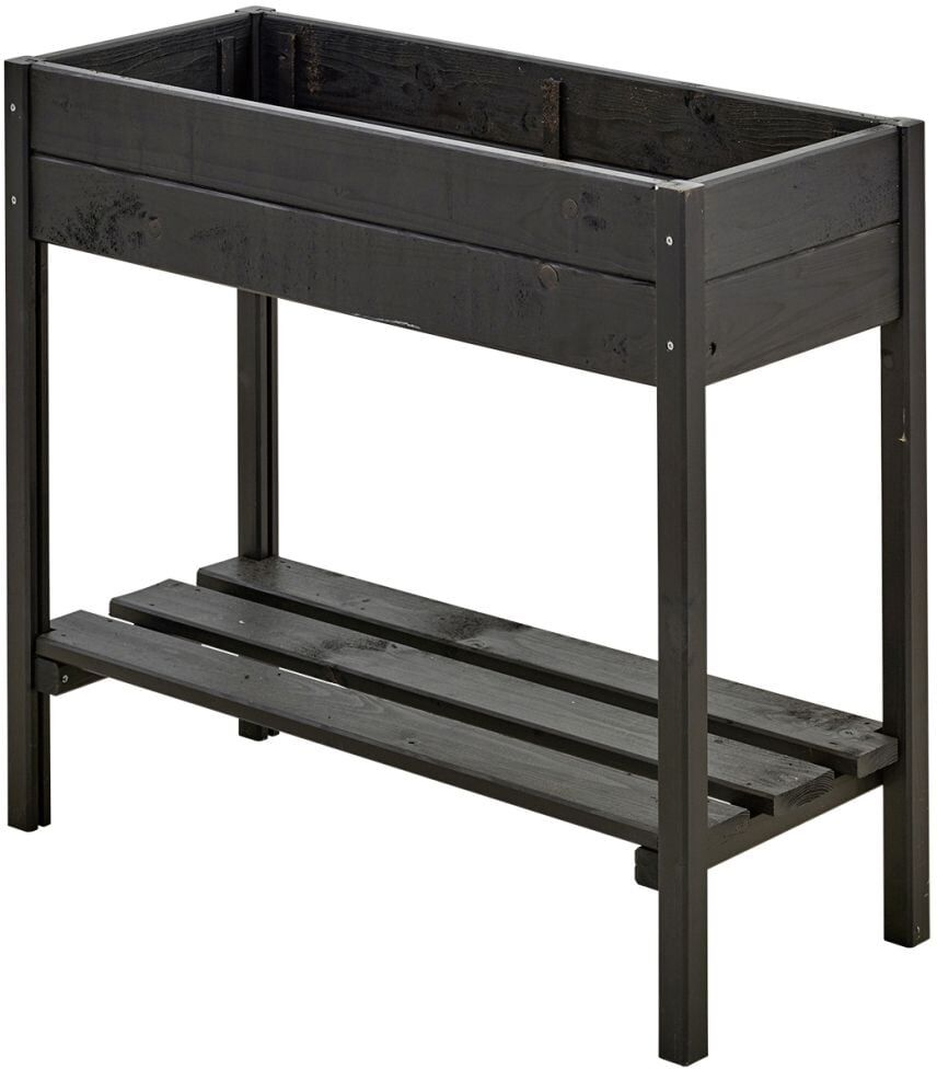 Plus Pflanzkasten auf Beine RAL 9005 Schwarz