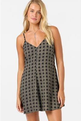 O'Neill s Darcy Coin Nono Mini Dress in Black, Size XL, Linen/Viscose