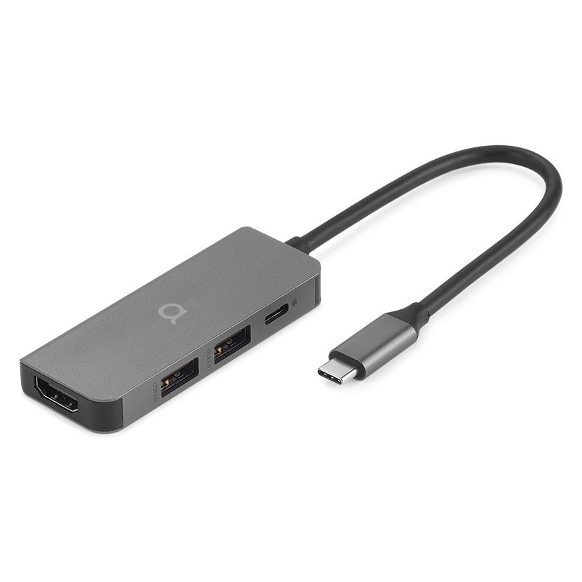 Aiino - Essential 4 in 1 Hub for MacBook and iPad (USB-C, 4 Ports) (AI4HUBV2-SG)