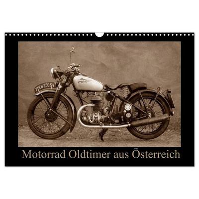 Motorrad Oldtimer aus Österreich (Wandkalender 2027 DIN A3 quer), CALVENDO Monatskalender