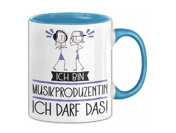 Trendation Tasse Geschenk für Musikproduzentin Tasse Lustige Geschenkidee Geburtstag