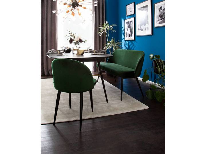 Küchensofa Jacklin 130 x 80 x 55cm Grün/Grün