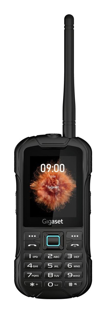 Gigaset GLX8 Active robustes 4G Tastenhandy mit Walkie-Talkie Funktion 2,4 Zoll 2MP Dual-SIM (Micro-SIM) IP68 FM-Radio (Schwarz) L36853-H1223-R1
