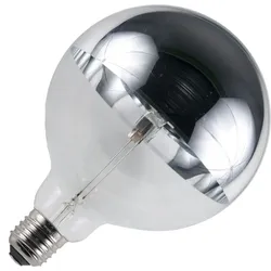 SPL | Halogen-Spiegelscheinwerfer | Große Fassung E27 | Kugel | Silber | 125mm | 42W