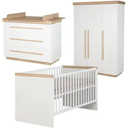 Roba 3-teiliges Kinderzimmer-Set »Lumo« - 76x142x82cm - weiß -