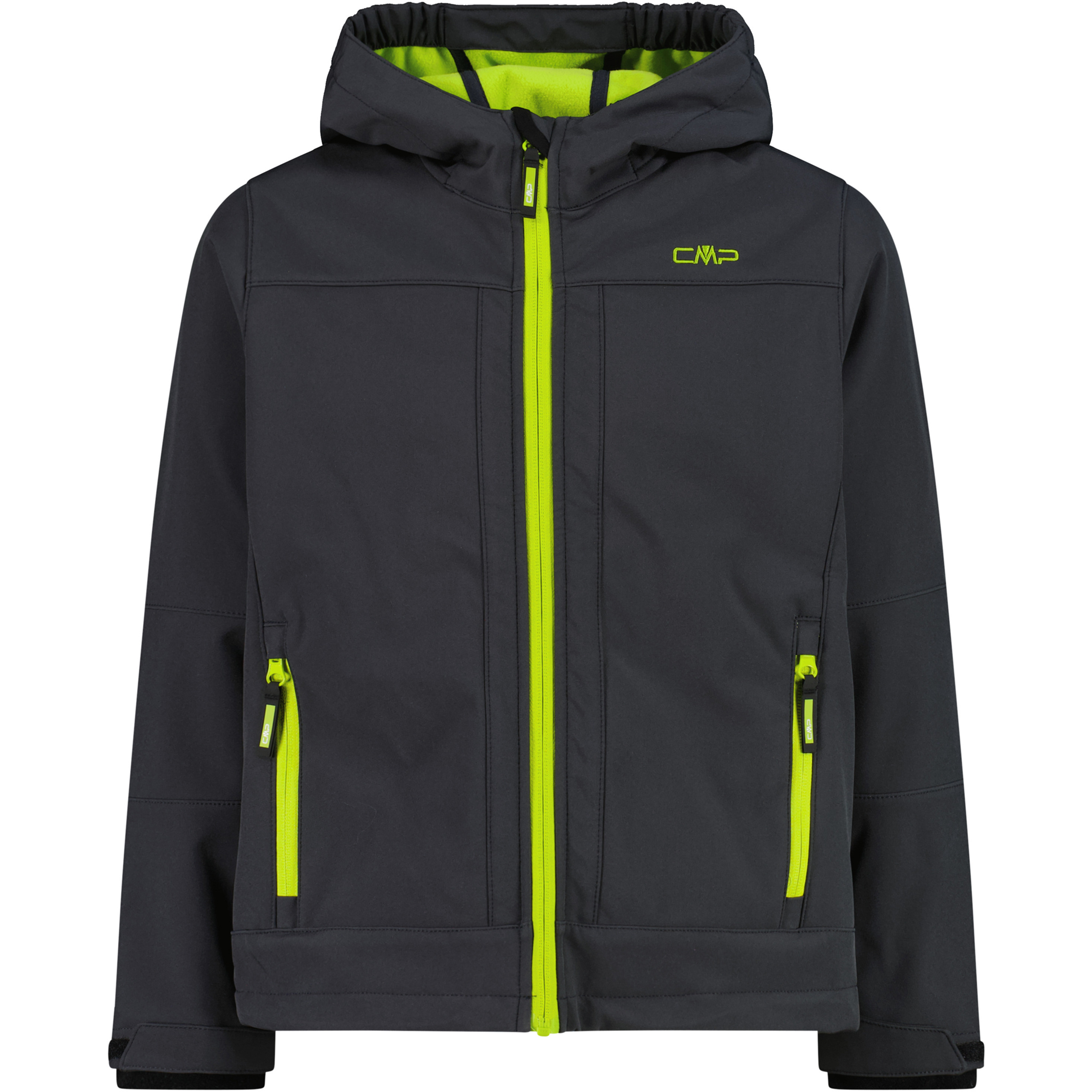 CMP Softshell Kinder Softshelljacke schwarz Größe 104 Trekking Wasserabweisend Wasserabweisend
