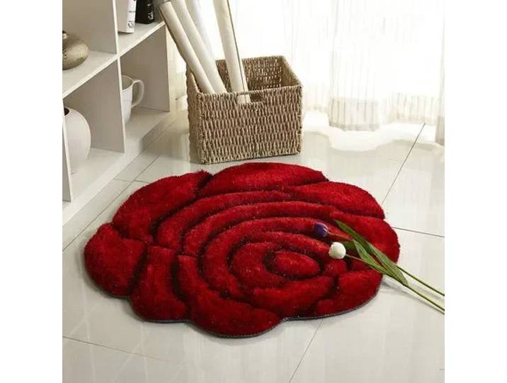 Tapis roses stéréo 3D, pour salon, table basse, canapé-lit, chambre à coucher, tapis personnalisé à la mode européenne