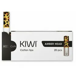 Kiwi Softfilter 20er Pack Cotton Filter Tips Amber
