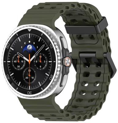 United XDfind Ocean Silicone Watch Band For Samsung Galaxy Watch 8 Band And Watch 8 Classic army Green