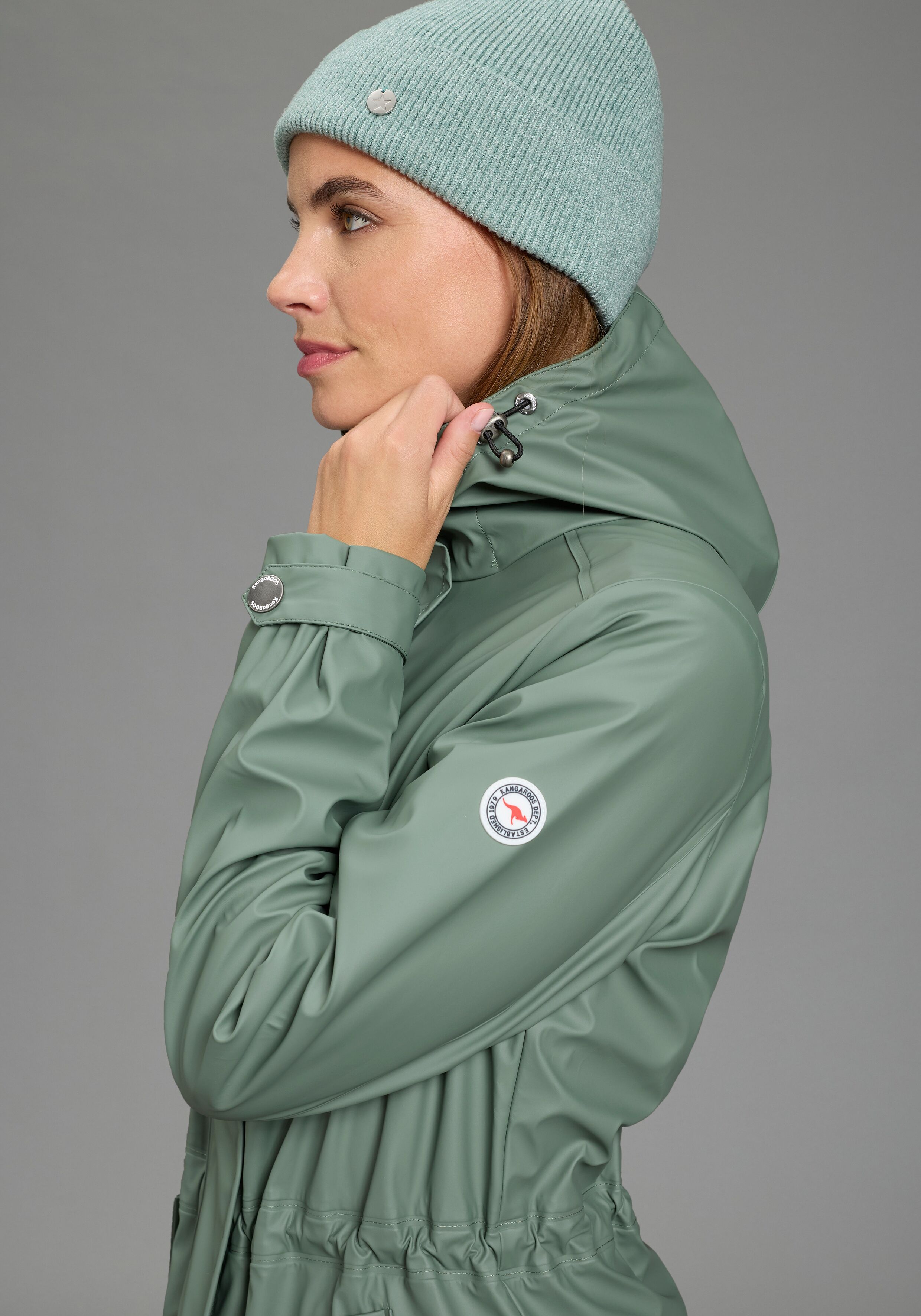 KangaROOS Kordel zur flexiblen Regulierung, winddicht & wasserabweisend khaki 36