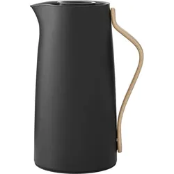Stelton Emma Isolierkanne für Kaffee, Thermoskanne, Schwarz