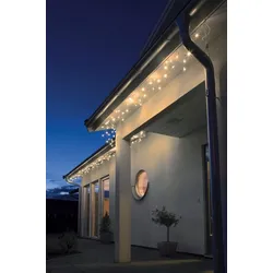 Konstsmide Weihnachtsbeleuchtung  LED Dachlichterkette Bogen 96 bernstein