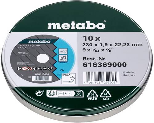 Metabo 616369000 Trennscheibe 230mm 1 St. Edelstahl (rostfrei)