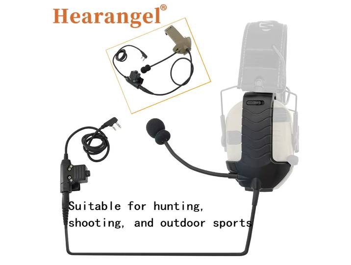 Adaptateur de casque tactique, Kit de ligne en Y pour casque électronique Walker's Razor avec PTT tactique U94 pour Baofeng Walkie