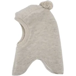 maximo Wollfleece-Schlupfmütze mit Bommel, beige, 47