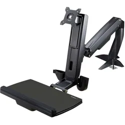 StarTech Monitor Tischhalterung - Monitorarm fur bis zu 60,96cm 24 Zoll Monitore - VESA Halterung - Hohenv... (Tisch, 24", 8 kg), Monitor Halterung, Schwarz