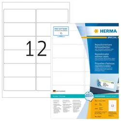 HERMA SPECIAL Adressetiketten weiß 99,1 x 42,3 mm