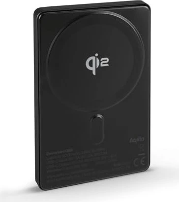 Aqiila Qi2 wireless Powerbank 5.000 mAh schwarz