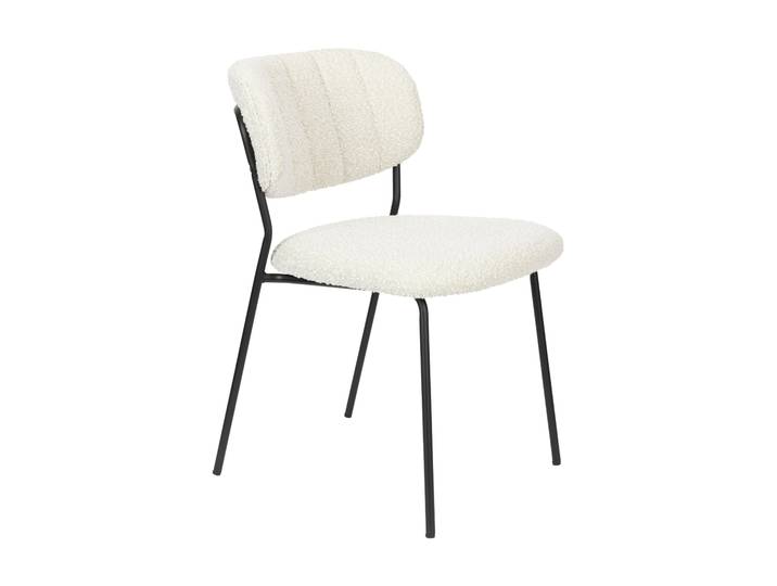 ZILT Eetkamerstoel Maris Bouclé - Crème