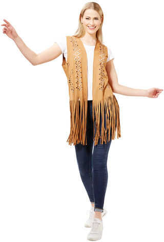 Fransenweste "Hippie", braun