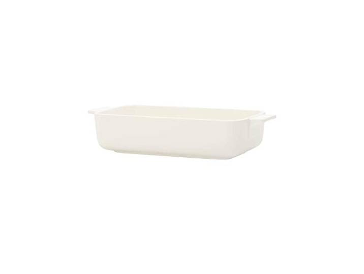 Villeroy & Boch - Clever Cooking Backform Rechteckig Weiß, Spülmaschinenfest, Mikrowellensicher, Auflaufform Groß, Backform für Dessert oder Lasagne, Lasagneform, Premium Porzellan