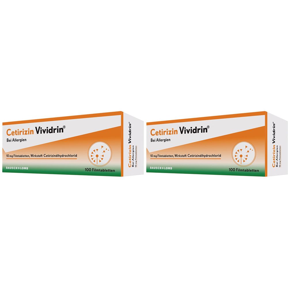 Cetirizin Vividrin 10Mg Doppelpack 2x100 St Filmtabletten