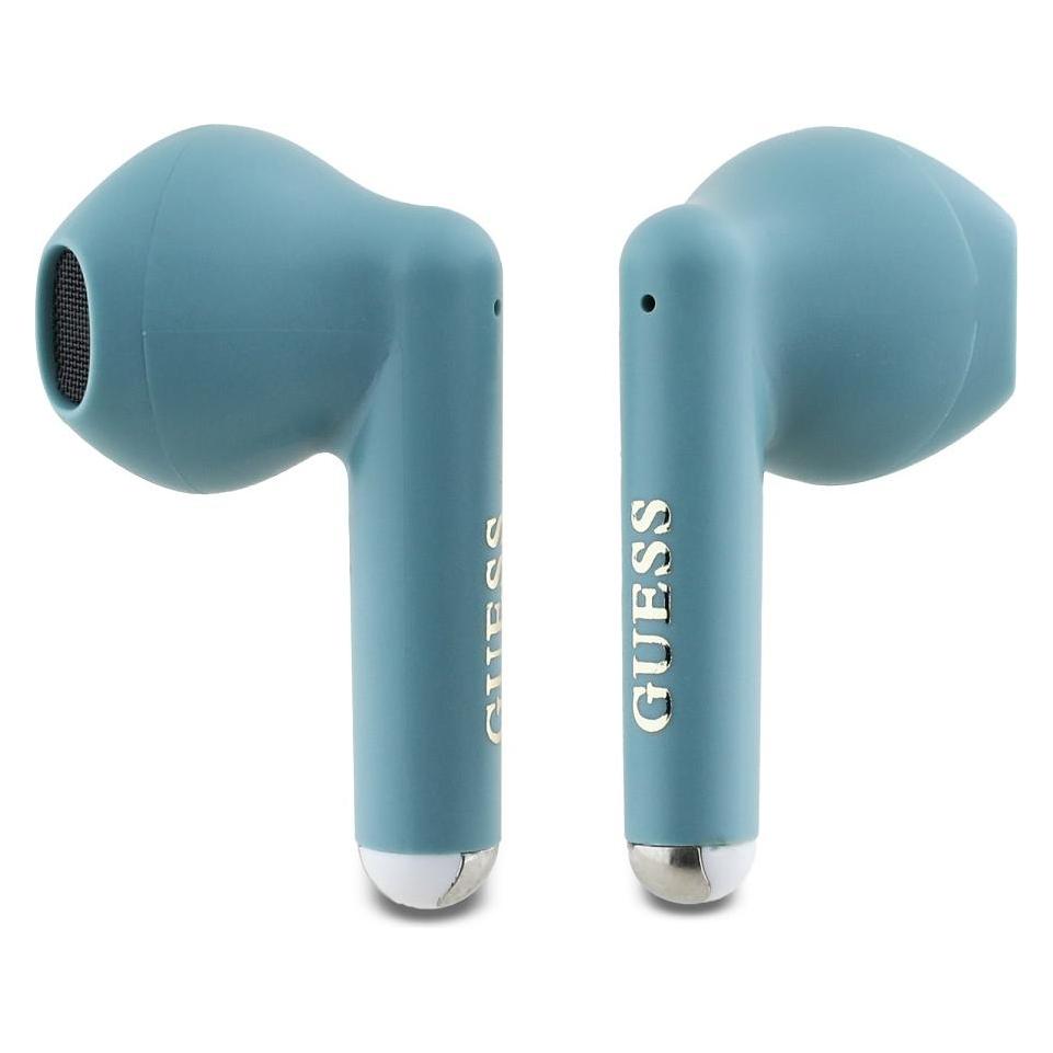 Guess Bluetooth headphones GUTWSJ14ESGQ TWS + docking station turquoise/turquoise Printed Classic Lo (5 h, Docking, Kabellos) (GUE004196-0)
