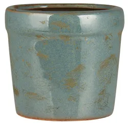IB Laursen Blumentopf Marina Antik-Look, Höhe 9.2, Ø 10 cm, Blau