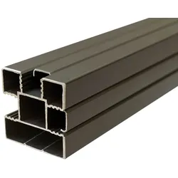T&J ECOSTECK Aluminium-Pfosten Anthrazit 2400 mm