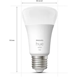 Philips Hue, Leuchtmittel, White Starter Set (E27, 1055 lm, 3x)