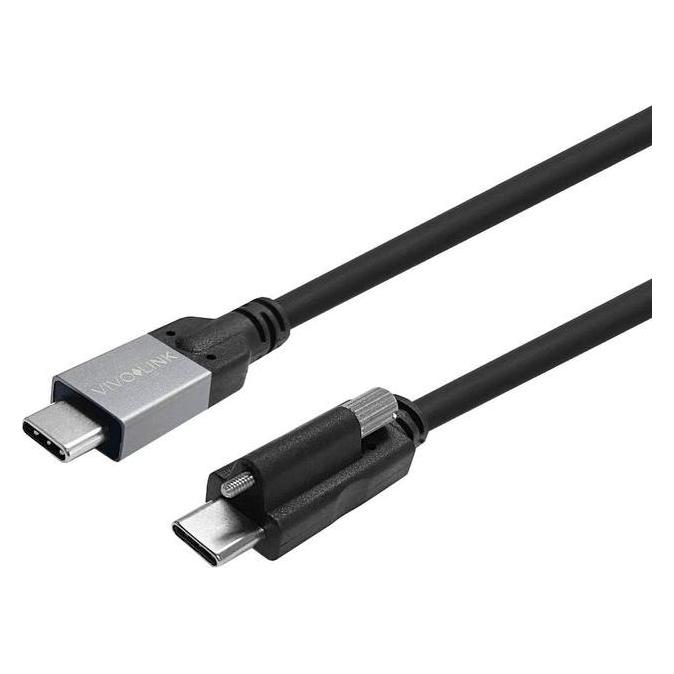 Vivolink USB-C Screw to USB-C Cable 4m (4 m, USB 3.2 Gen 2x2, 100 W) (PROUSBCMMS4)