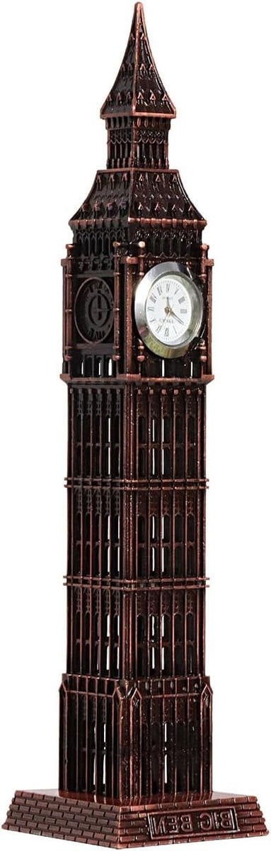 Rood Standbeeld Monument Stadssouvenir van Metaal voor Woonkamer Decoratie - 24,13 cm