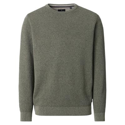 Strickpullover CASAMODA "CASAMODA Pullover uni", Herren, Gr. 3XL, grün (eukalyptus), 100% Baumwolle, Pullover Strickpullover