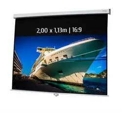 KIMEX - Manuelle Leinwand 2,00 x 1,13m - Format 16:9